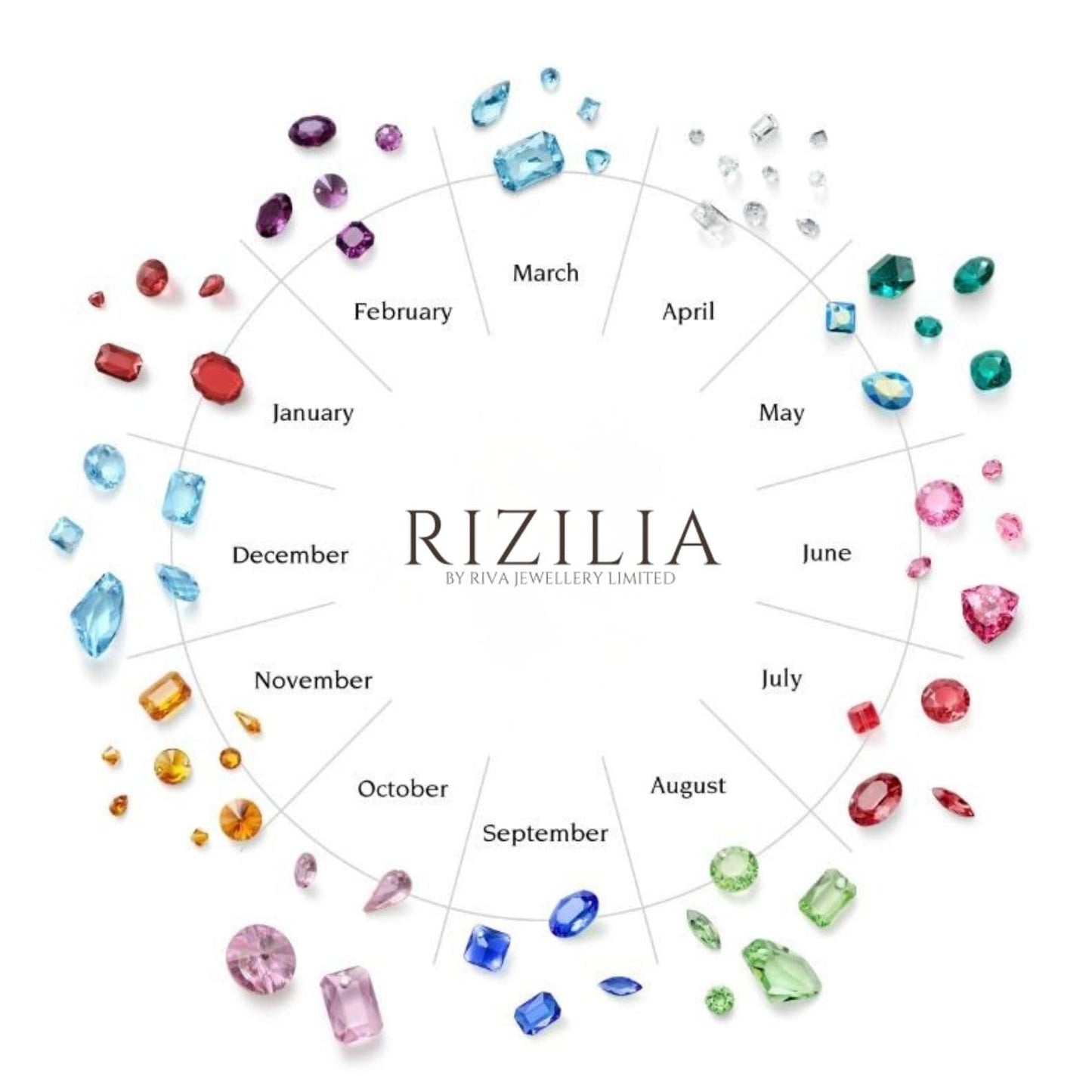 RIZILIA 18K White Gold Plated Cubic Zirconia Bow Pendant Necklace for Women | Elegant Diamond-Cut CZ Gemstone Jewelry | Trendy Bow Design, Gift for Her (Multiple Colors Available)