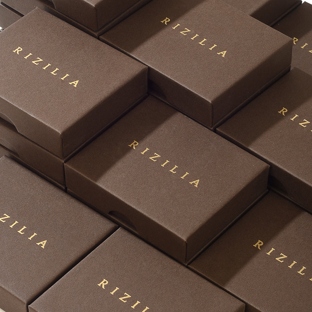 RIZILIA 18K White Gold Plated Cubic Zirconia Bow Pendant Necklace for Women | Elegant Diamond-Cut CZ Gemstone Jewelry | Trendy Bow Design, Gift for Her (Multiple Colors Available)