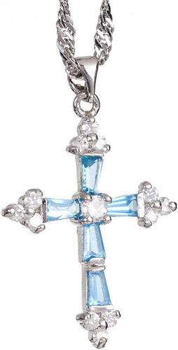 RIZILIA Cross Pendant with 18