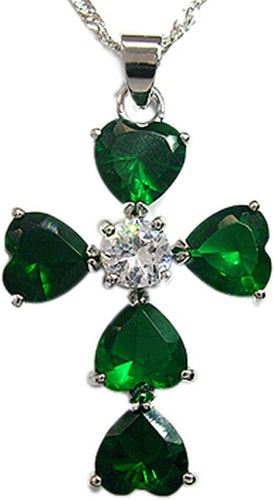 RIZILIA Cross Pendant with 18