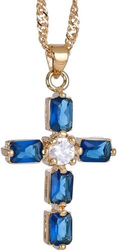 RIZILIA Cross Pendant with 18