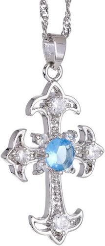 RIZILIA Cross Pendant with 18