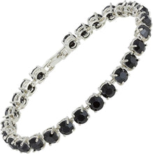 Cargar imagen en el visor de la galería, RIZILIA Round Cut Multi-Color CZ 18K Gold Plated Tennis Bracelet, 7&quot;
