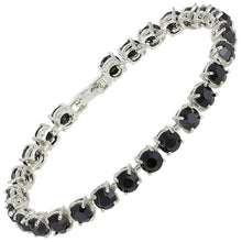 Cargar imagen en el visor de la galería, RIZILIA Round Cut Multi-Color CZ 18K Gold Plated Tennis Bracelet, 7&quot;
