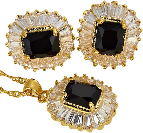 RIZILIA Jewelry Set Pendant with 18