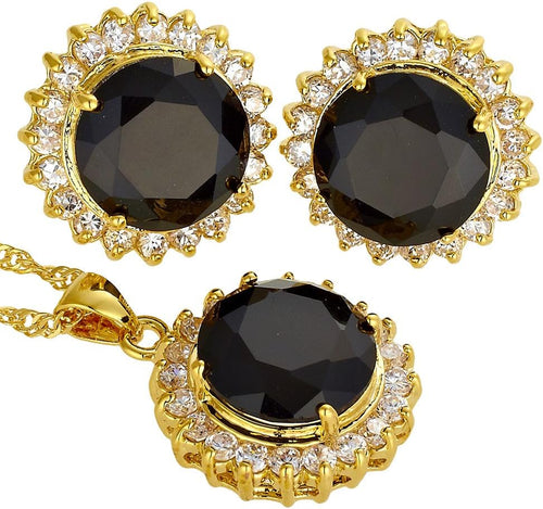 RIZILIA BLOSSOM Jewelry Set Pendant with 18