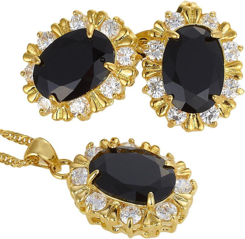 RIZILIA BLOSSOM Jewelry Set Pendant with 18