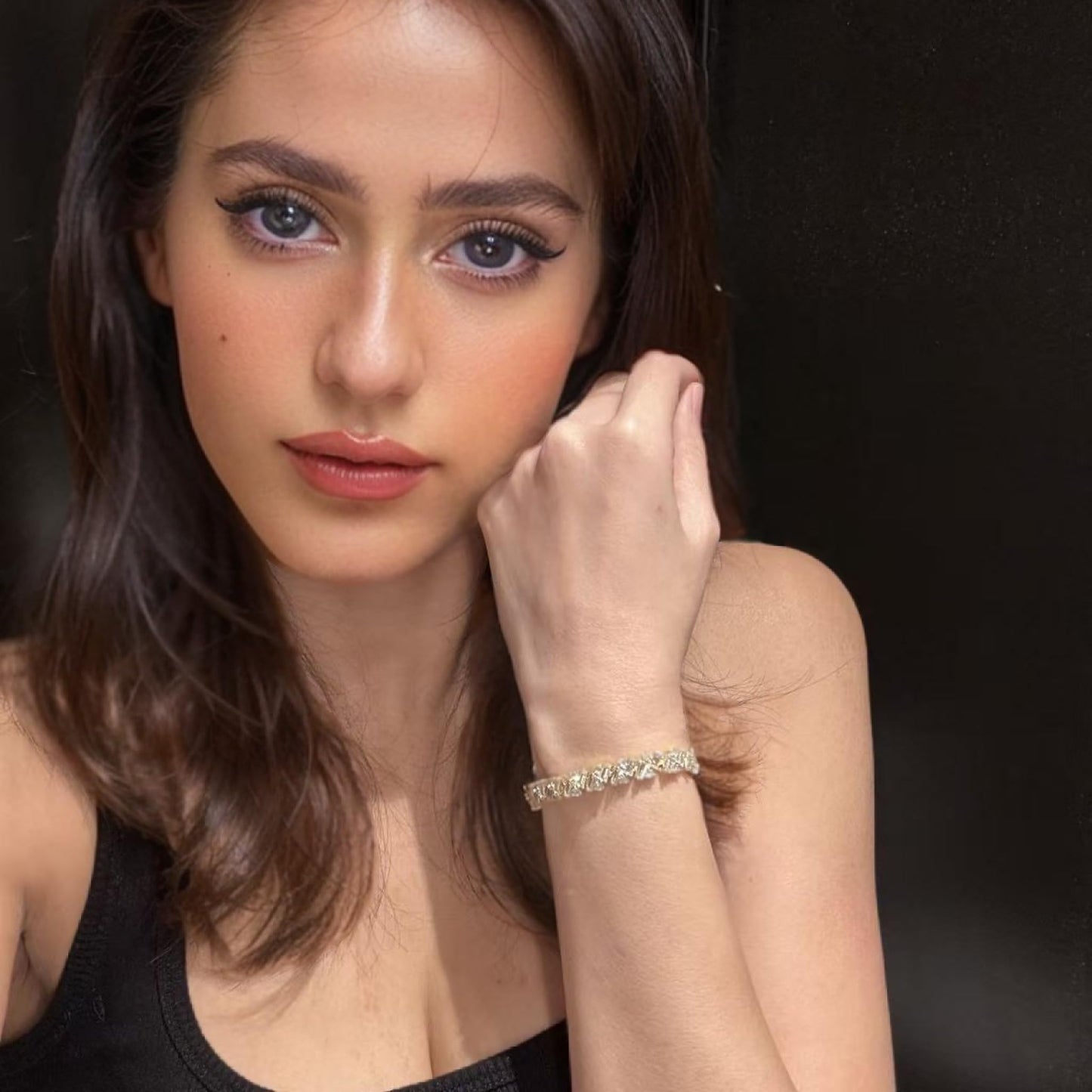 RIZILIA Prism Tennis Bracelet for Women with Tapered Baguette Cut CZ Simulated Diamond Multi Colors Birthstone in 14K Yellow Gold Plated, 7 + 1 inch Bracelet Extender