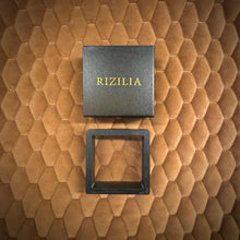 Load image into Gallery viewer, RIZILIA Jewelry Set Pendant with 18&quot; Chain &amp; Stud Earrings Rectangular Cut CZ [5 Colours available] in Yellow Gold Plated, Simple Modern Elegant
