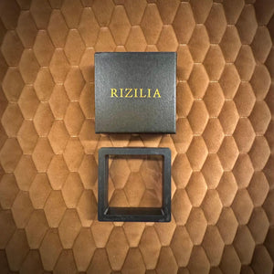 RIZILIA Jewelry Set Pendant with 18" Chain & Stud Earrings Rectangular Cut CZ [5 Colours available] in Yellow Gold Plated, Simple Modern Elegant