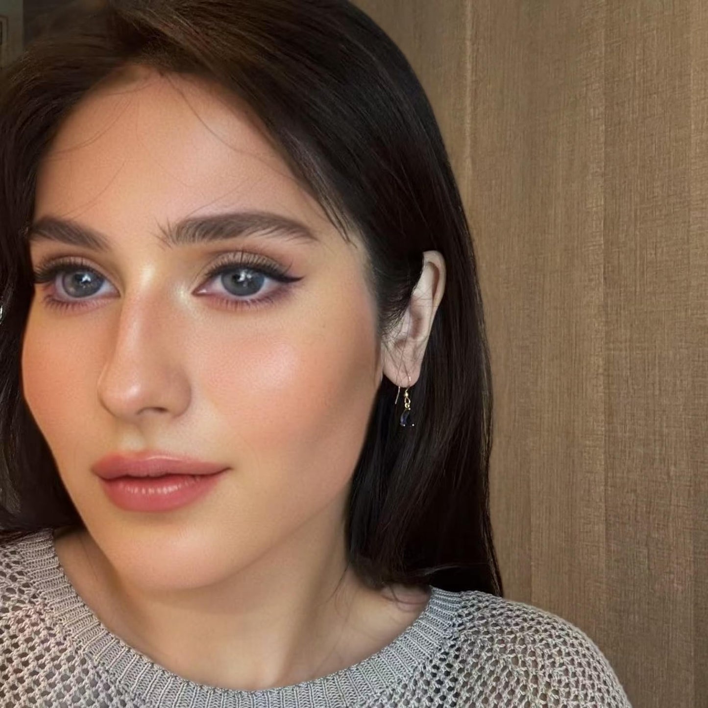 RIZILIA Dangle Drop Pierced Earrings with Pear Cut CZ [7 Colors available] in White Gold Plated, Simple Modern Elegant